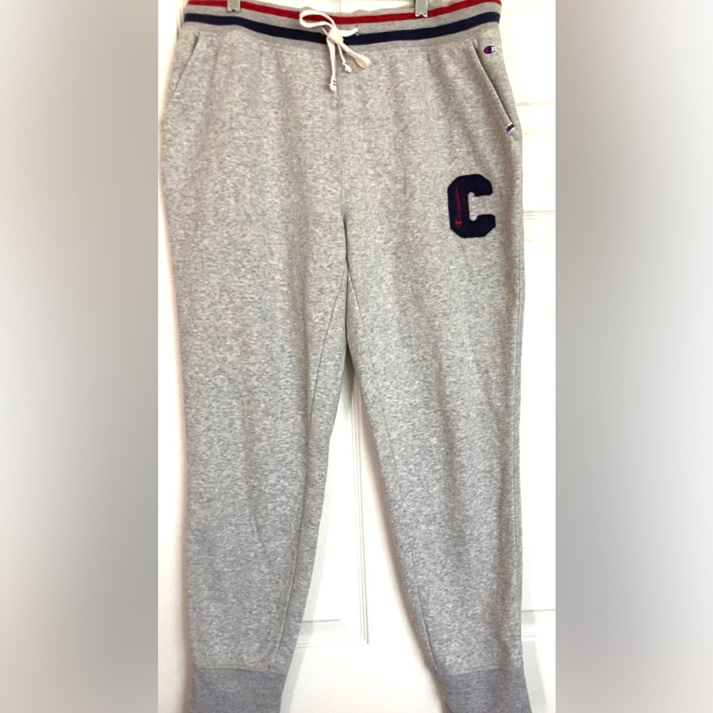 Champion pants joggers cotton sweatpants heather gray high wasted women’s size M